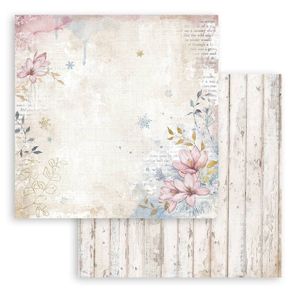 Dubbelzijdig Scrapbook Papier - Create Happiness Dewdrops flower corner
