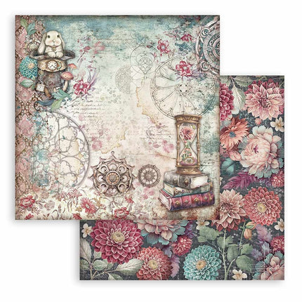 Dubbelzijdig Scrapbook Papier - Master of Magic hourglass