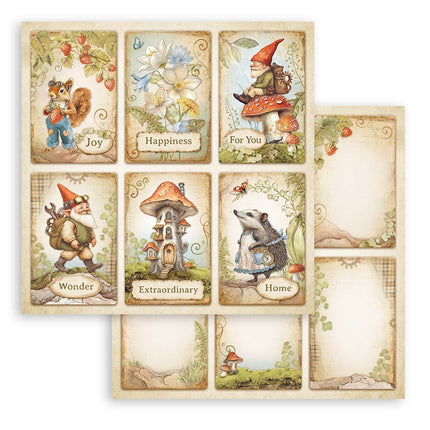 Dubbelzijdig Scrapbook Papier - Hidden Grove 6 cards