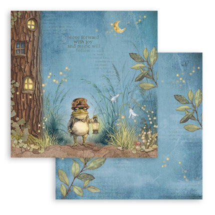 Dubbelzijdig Scrapbook Papier - Hidden Grove Mr Frog