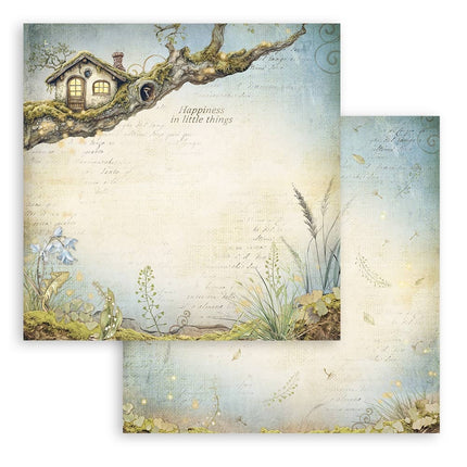 Dubbelzijdig Scrapbook Papier - Hidden Grove treehouse