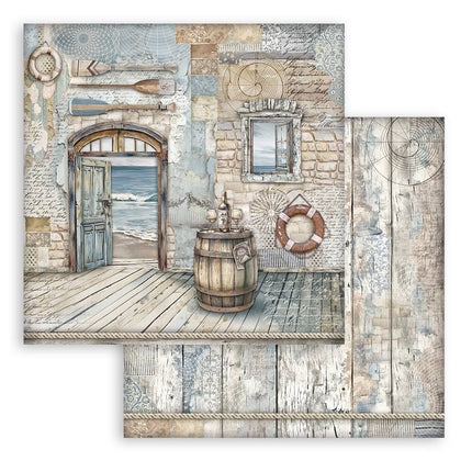 Dubbelzijdig Scrapbook Papier - Silent Sea barrel
