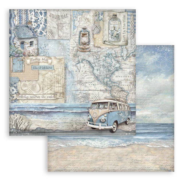 Dubbelzijdig Scrapbook Papier - Silent Sea van