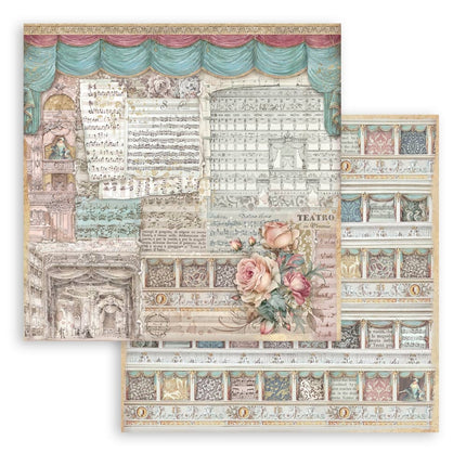 Dubbelzijdig Scrapbook Papier - Venice City of Art theatre
