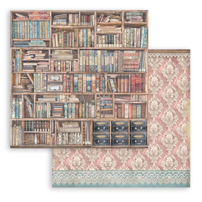 Dubbelzijdig Scrapbook Papier - Venice City of Art vintage books