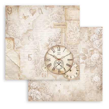 Dubbelzijdig Scrapbook Papier - Quiet Days clock