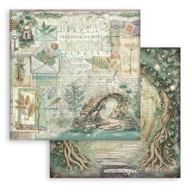 Dubbelzijdig Scrapbook Papier - Herbarium Silvae bridge