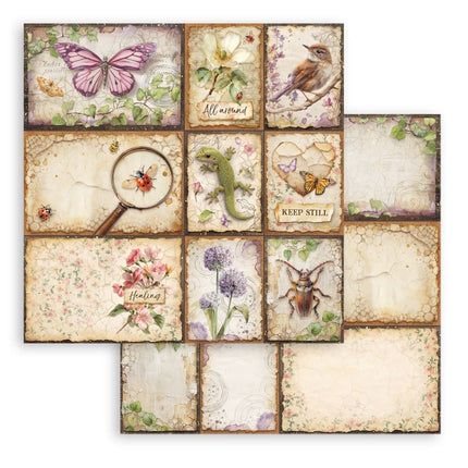 Printed Double Face scrapbooking sheet for Art and Craft - All Around mixed cards