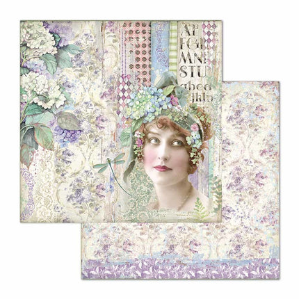 Dubbelzijdig Papier Lady