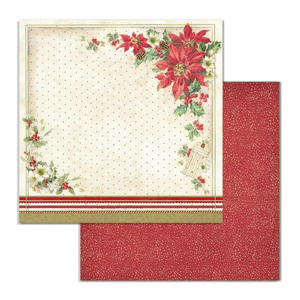 Dubbelzijdig Papier Poinsettia