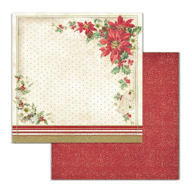 Dubbelzijdig Papier Poinsettia