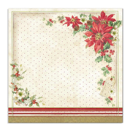 Dubbelzijdig Papier Poinsettia