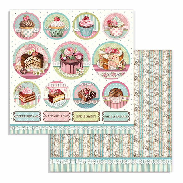 Dubbelzijdig Papier Mini cake rounds