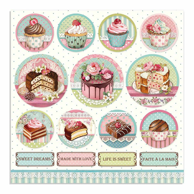 Dubbelzijdig Papier Mini cake rounds