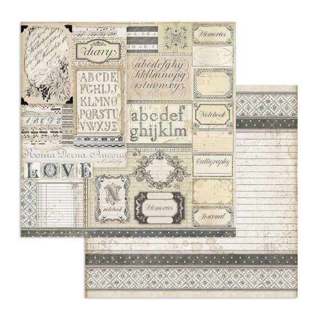 Dubbelzijdig Scrapbook Papier paper Patchwork of labels