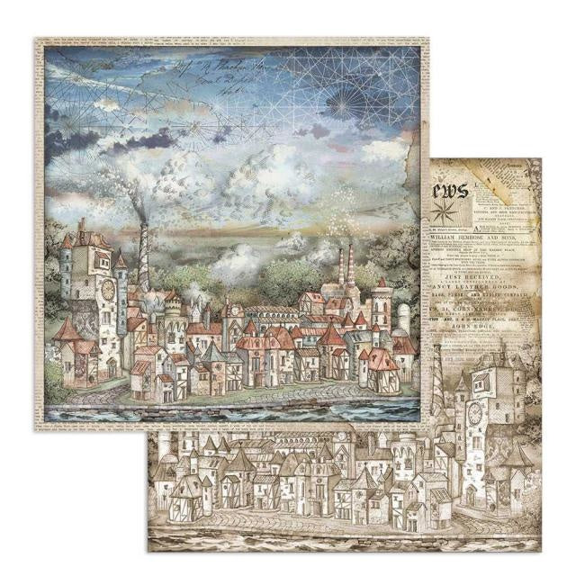 Dubbelzijdig Scrapbook Papier Sir Vagabond cityscape