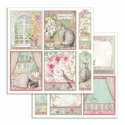 Dubbelzijdig Scrapbook Papier Orchid cards