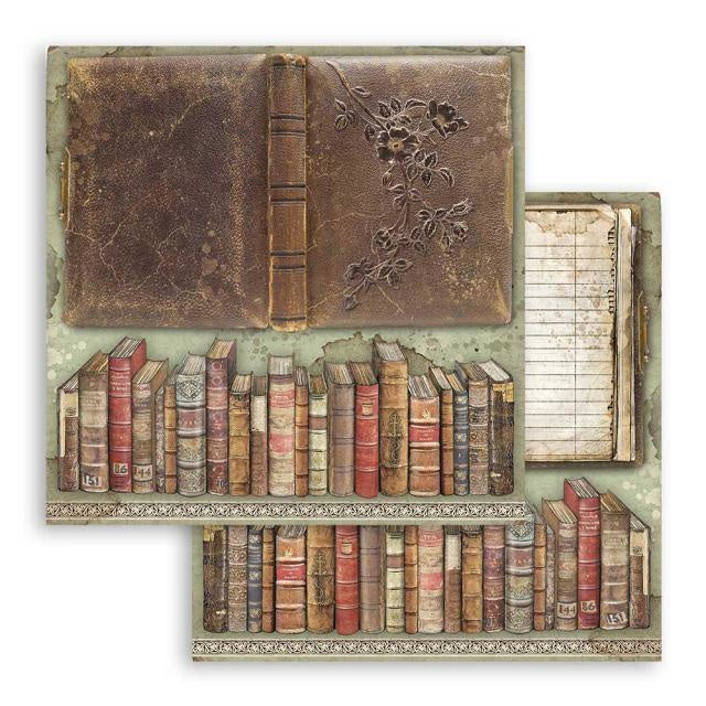 Dubbelzijdig Scrapbook Papier Lady Vagabond vintage books