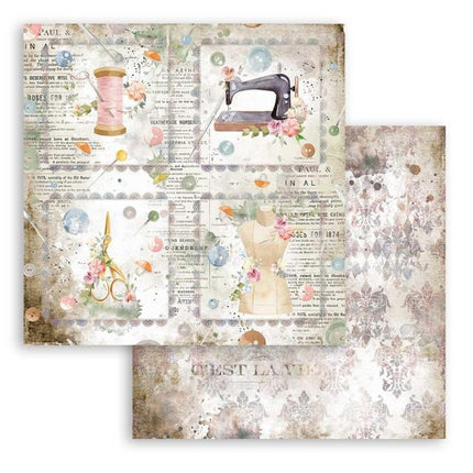 Dubbelzijdig Scrapbook Papier - Romantic Threads cards