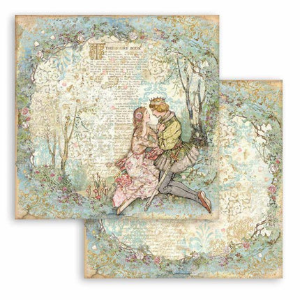 Dubbelzijdig Scrapbook Papier - Sleeping Beauty lovers
