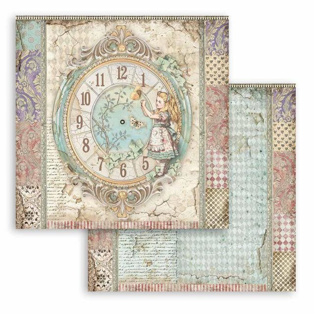 Dubbelzijdig Scrapbook Papier - Clock