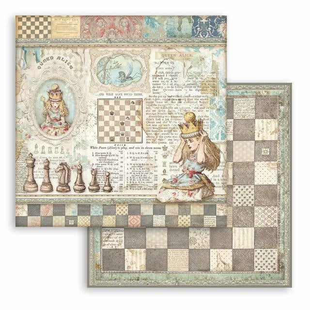 Dubbelzijdig Scrapbook Papier - Queen Alice