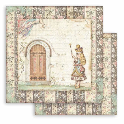 Dubbelzijdig Scrapbook Papier - Alice door