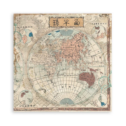 Dubbelzijdig Scrapbook Papier - Sir Vagabond in Japan samurai