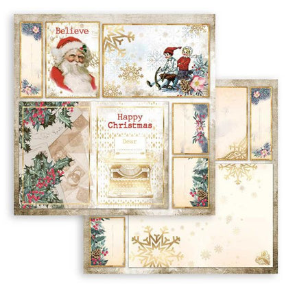Scrapbooking Double - Romantic Christmas Santa Claus