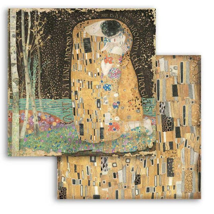 Dubbelzijdig Scrapbook Papier - Klimt the Kiss