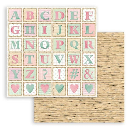 Dubbelzijdig Scrapbook Papier - DayDream alphabet