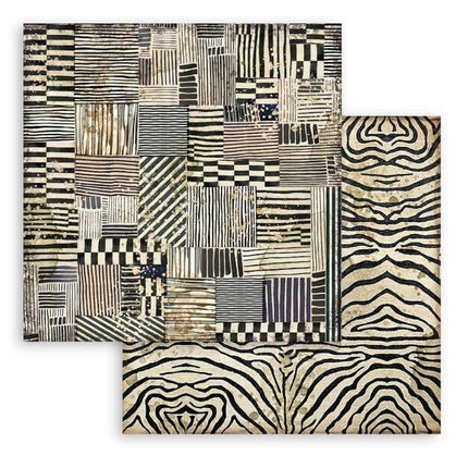 Dubbelzijdig Scrapbook Papier - Savana zebra