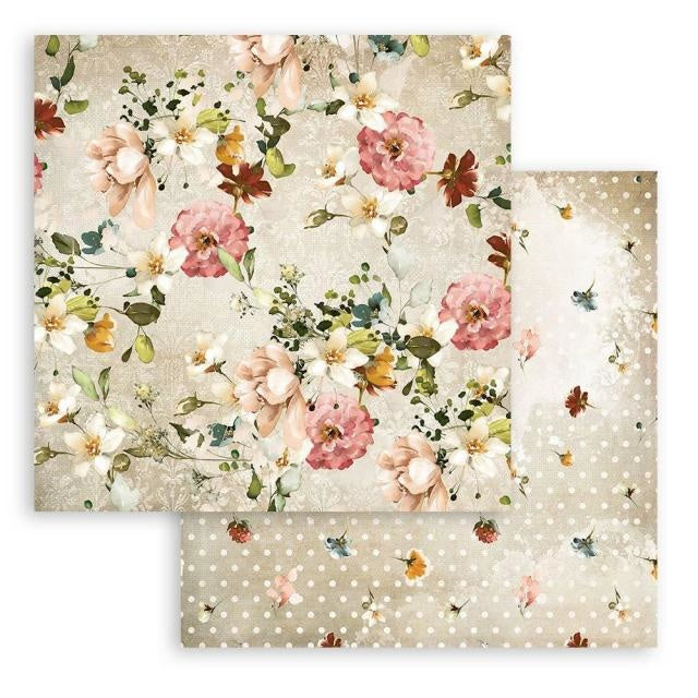 Dubbelzijdig Scrapbook Papier - Garden of Promises flower pattern