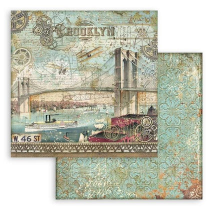 Dubbelzijdig Scrapbook Papier - Sir Vagabond Aviator Brooklyn