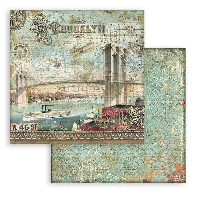 Dubbelzijdig Scrapbook Papier - Sir Vagabond Aviator Brooklyn
