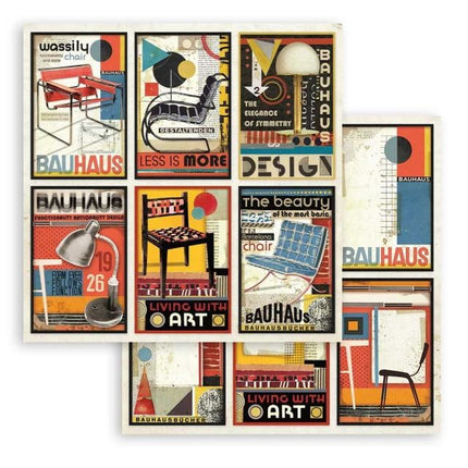 Dubbelzijdig Scrapbook Papier - Bauhaus 6 cards