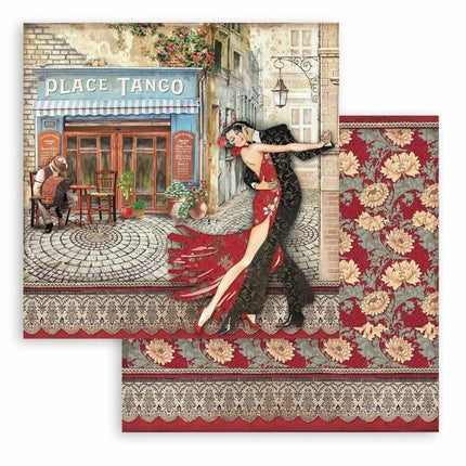 Dubbelzijdig Scrapbook Papier - Desire Place du tango