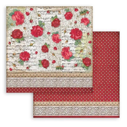 Dubbelzijdig Scrapbook Papier - Desire pattern with roses