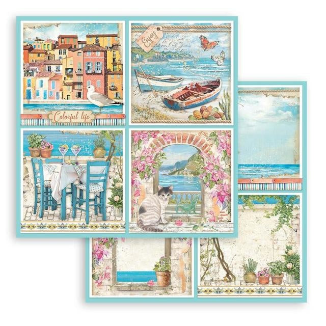 Dubbelzijdig Scrapbook Papier - Blue Dream 4 cards