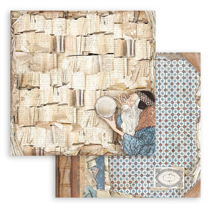 Dubbelzijdig Scrapbook Papier - Vintage Library book pages