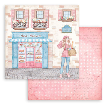 Dubbelzijdig Scrapbook Papier - Create Happiness Oh lá lá patisserie
