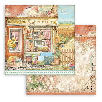 Dubbelzijdig Scrapbook Papier - Sunflower Art shop