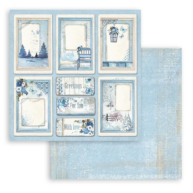 Dubbelzijdig Scrapbook Papier - Blue Land cards
