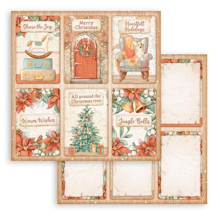 Dubbelzijdig Scrapbook Papier - All Around Christmas 6 cards