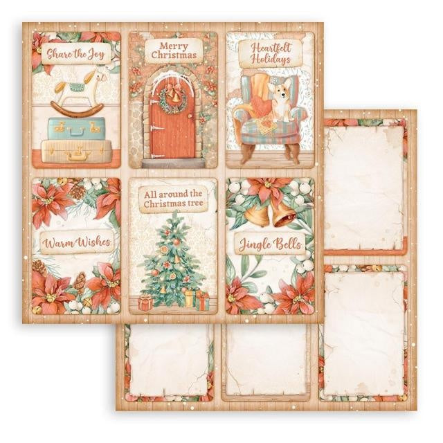 Dubbelzijdig Scrapbook Papier - All Around Christmas 6 cards