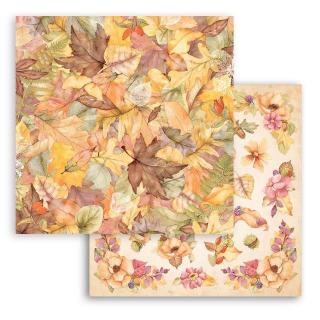 Dubbelzijdig Scrapbook Papier - Woodland leaves
