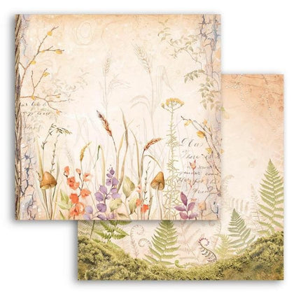 Dubbelzijdig Scrapbook Papier - Woodland grassland