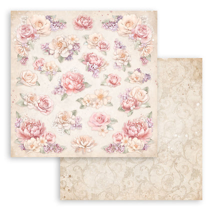 Dubbelzijdig Scrapbook Papier - Romance Forever floral pattern