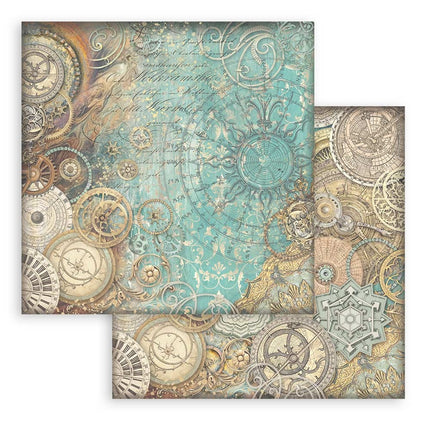 Dubbelzijdig Scrapbook Papier - Sir Vagabond in Fantasy World mechanisms