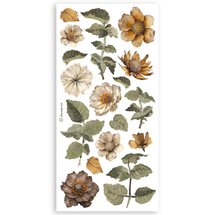 Paper cut-outs Double Face - 4 sheets cm. 15x30,5 - Golden Harmony
